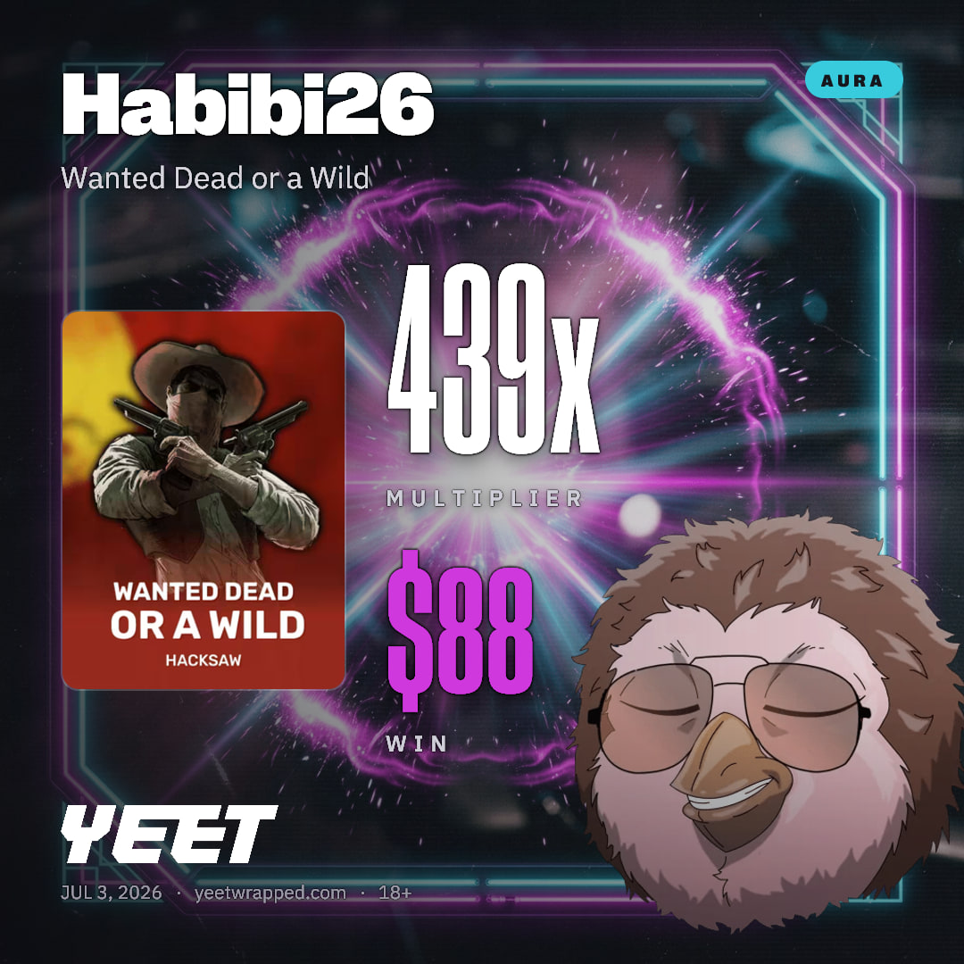 Habibi26 hit 439.3x on Wanted Dead or a Wild