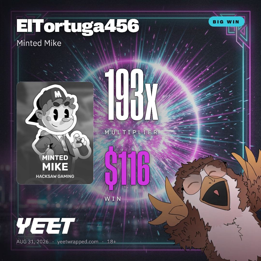ElTortuga456 hit 193.4x on Minted Mike