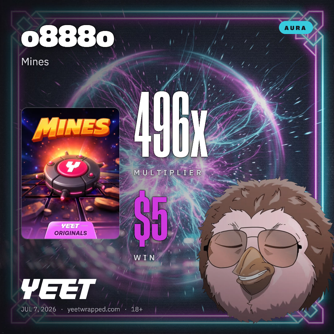 o888o hit 496.1x on Mines