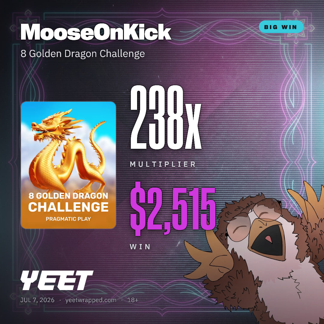 MooseOnKick hit 238x on 8 Golden Dragon Challenge