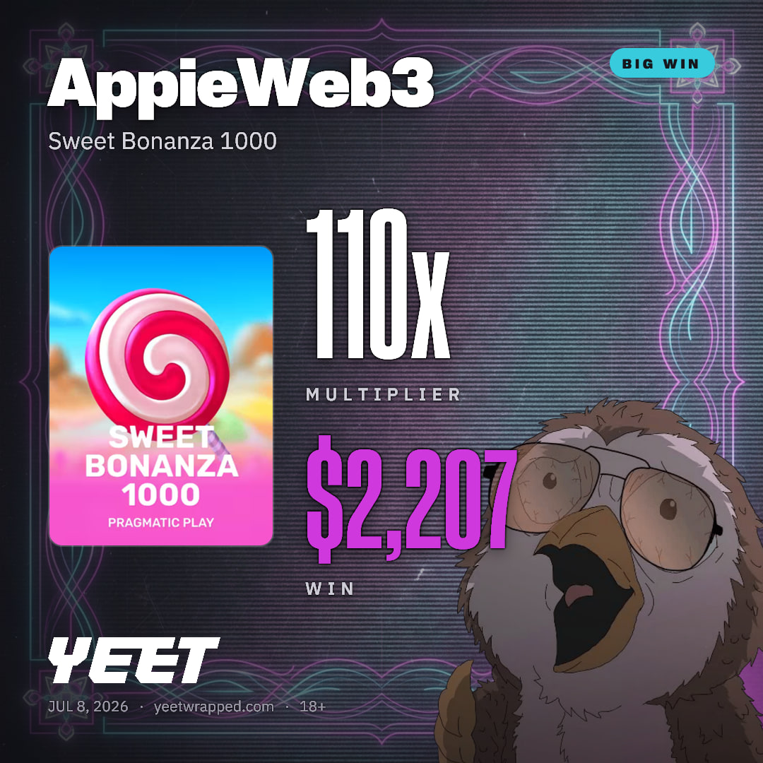 AppieWeb3 hit 110.3x on Sweet Bonanza 1000