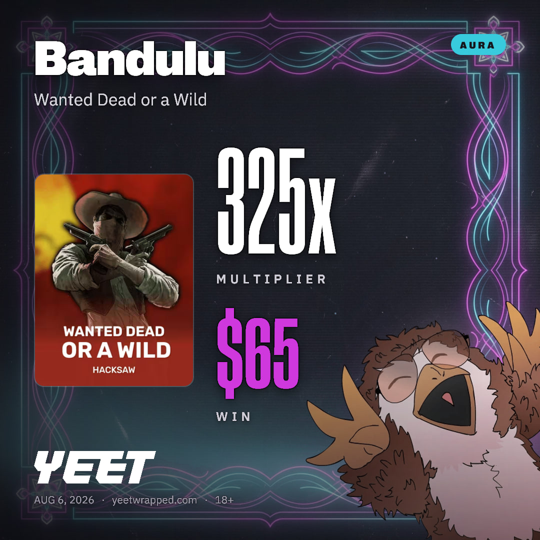 Bandulu hit 324.6x on Wanted Dead or a Wild