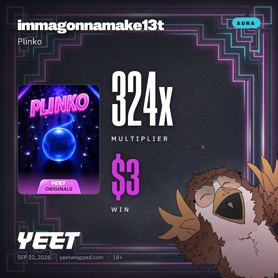 immagonnamake13t hit 324x on Plinko