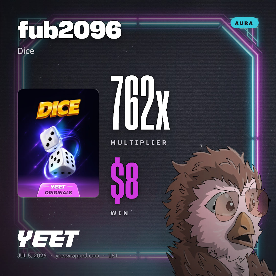 fub2096 hit 761.5x on Dice