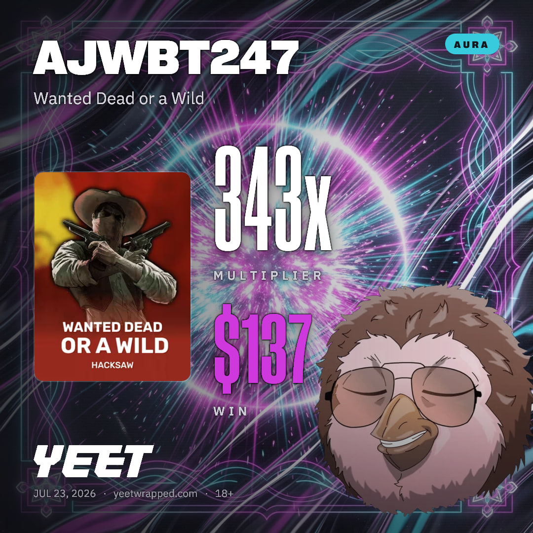 AJWBT247 hit 342.6x on Wanted Dead or a Wild