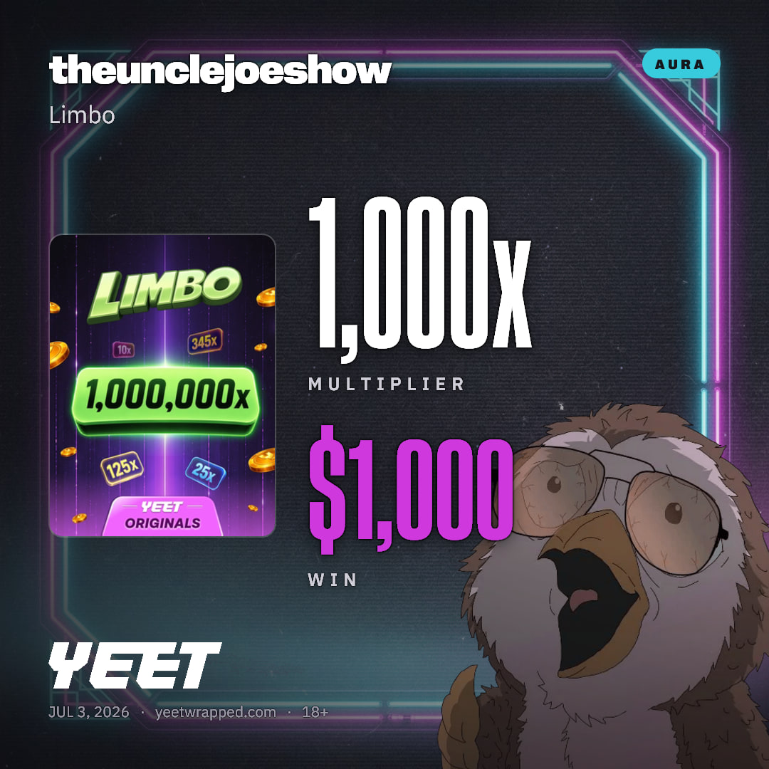 theunclejoeshow hit 1,000x on Limbo