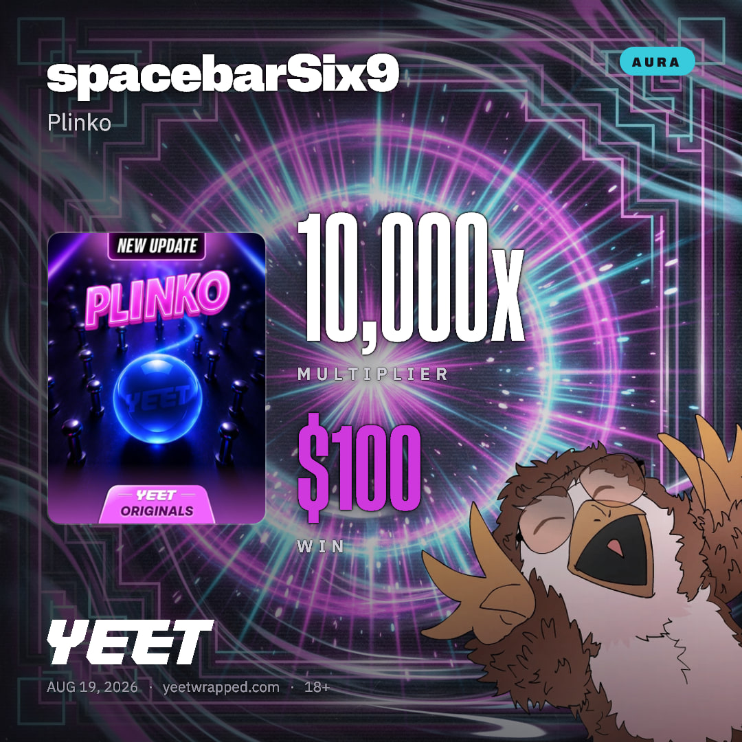 spacebarSix9 hit 10,000x on Plinko