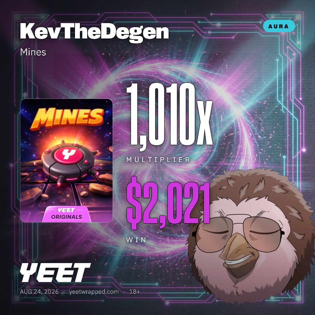 KevTheDegen hit 1,010x on Mines