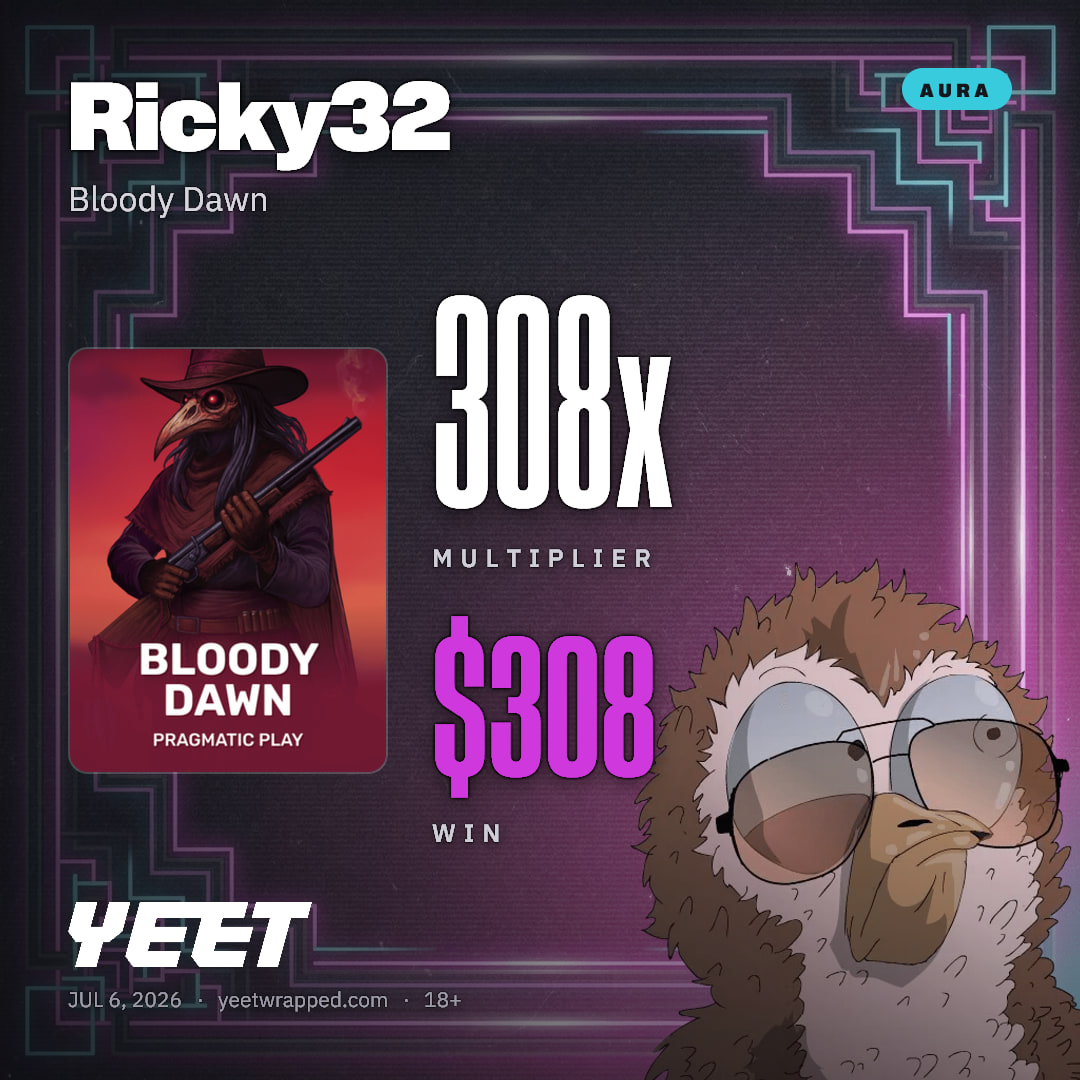 Ricky32 hit 307.9x on Bloody Dawn