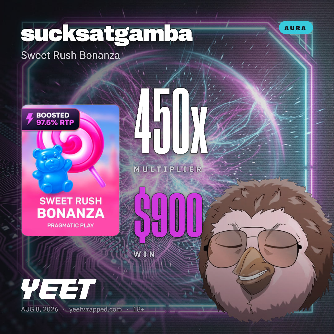 sucksatgamba hit 450.1x on Sweet Rush Bonanza