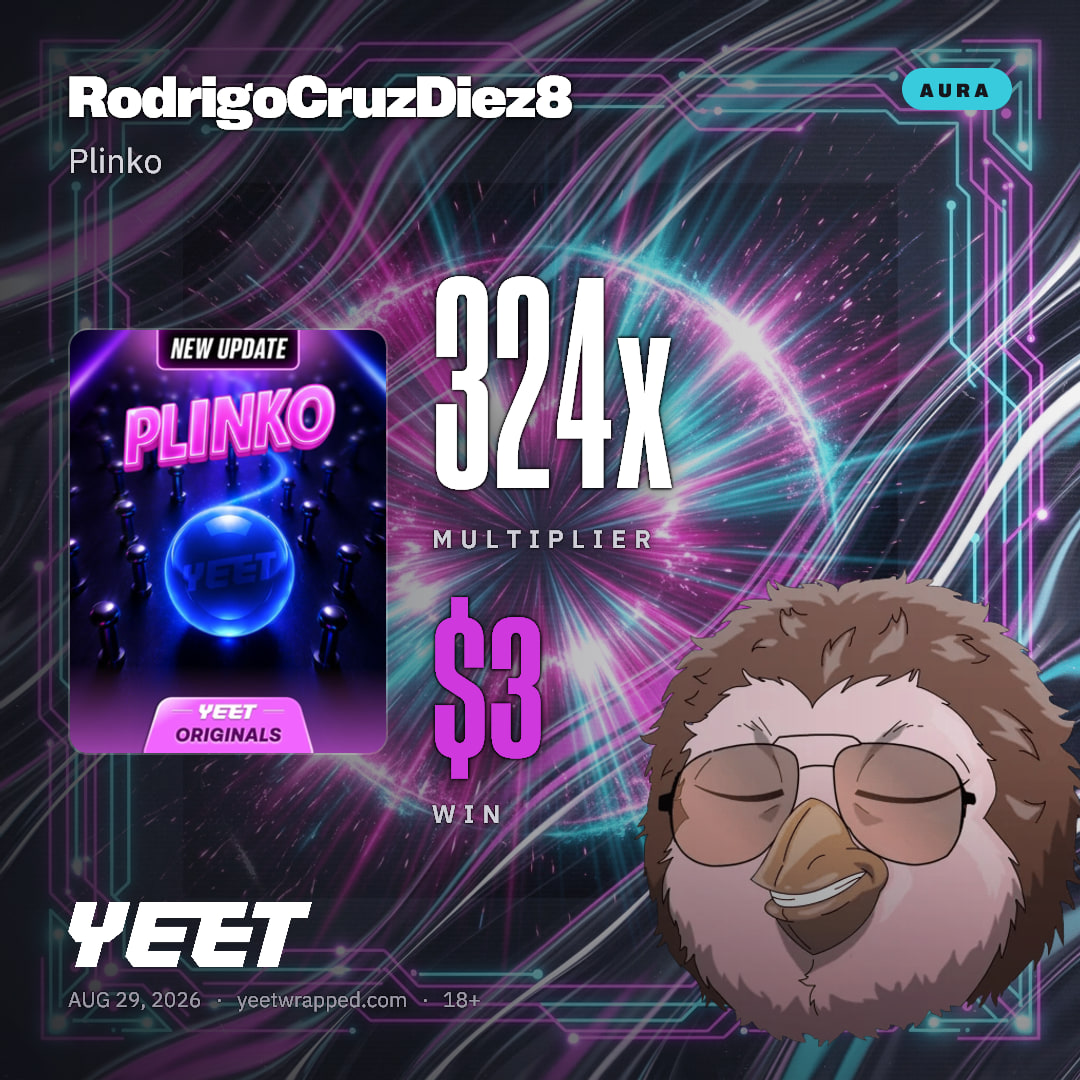 RodrigoCruzDiez8 hit 324x on Plinko