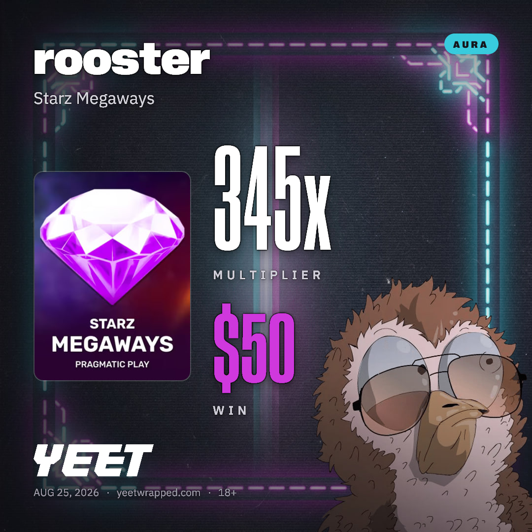 rooster hit 345x on Starz Megaways