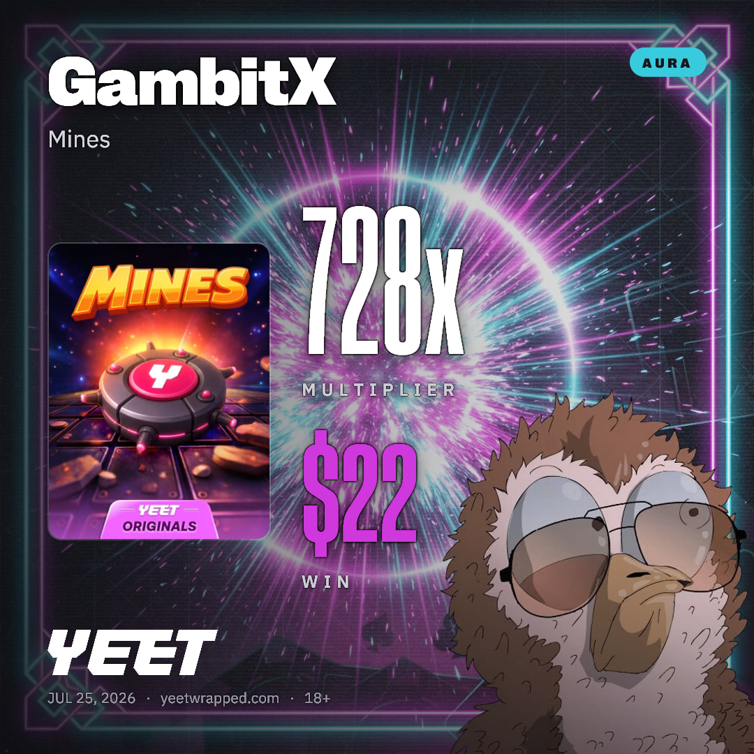 GambitX hit 727.6x on Mines