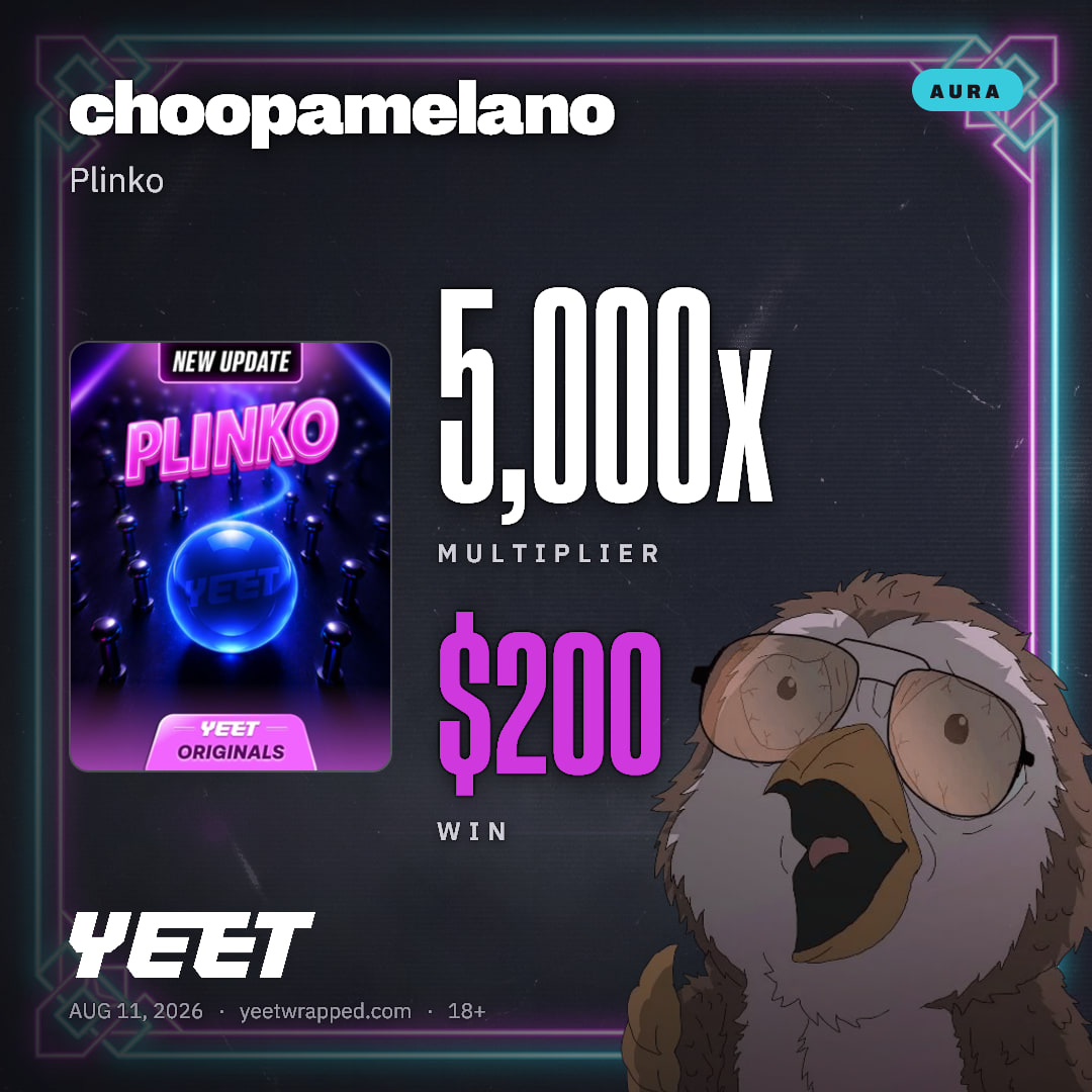 choopamelano hit 5,000x on Plinko