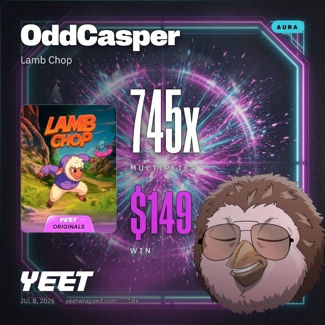 OddCasper hit 745.1x on Lamb Chop
