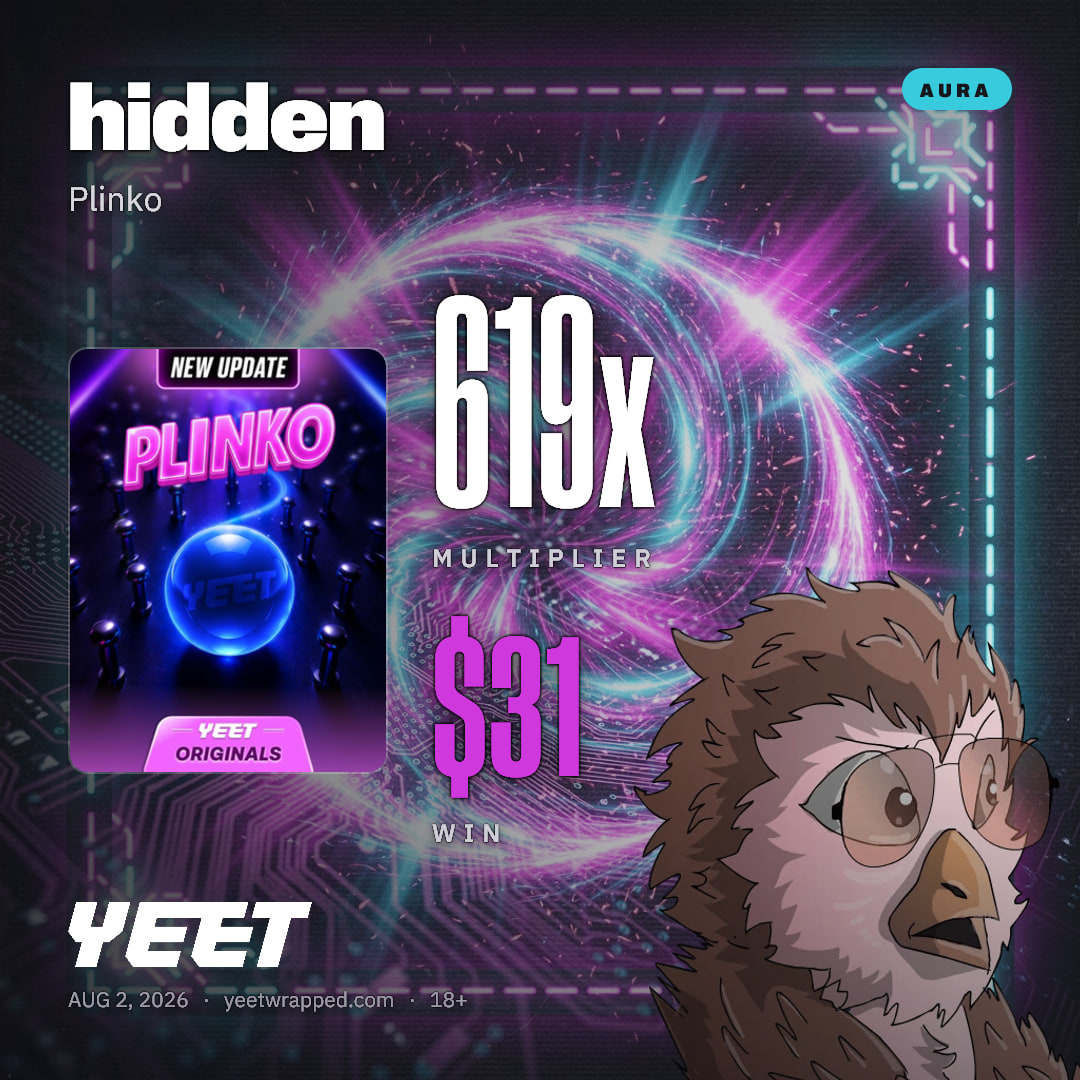 hidden hit 619x on Plinko