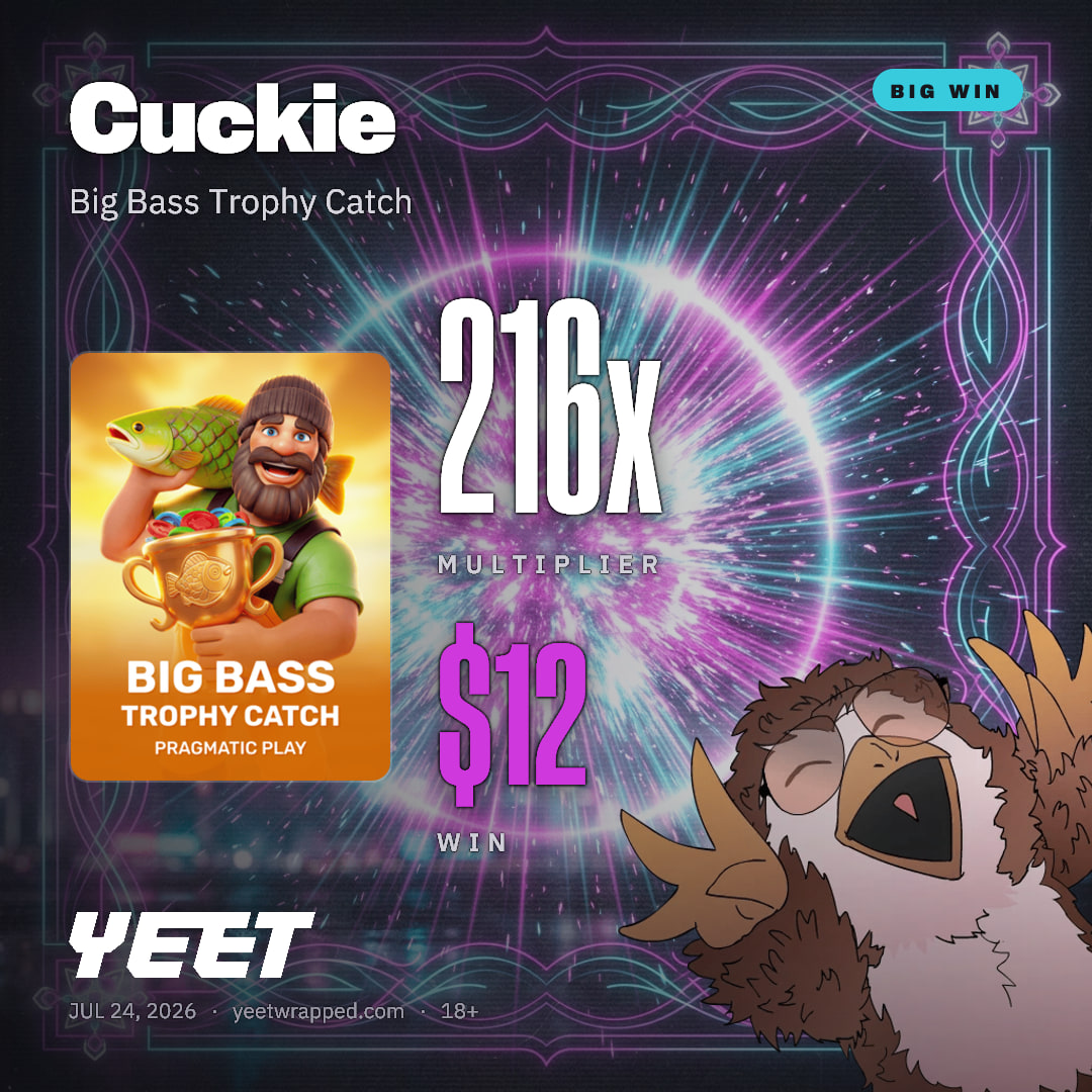 Cuckie hit 216.2x on Big Bass Trophy Catch