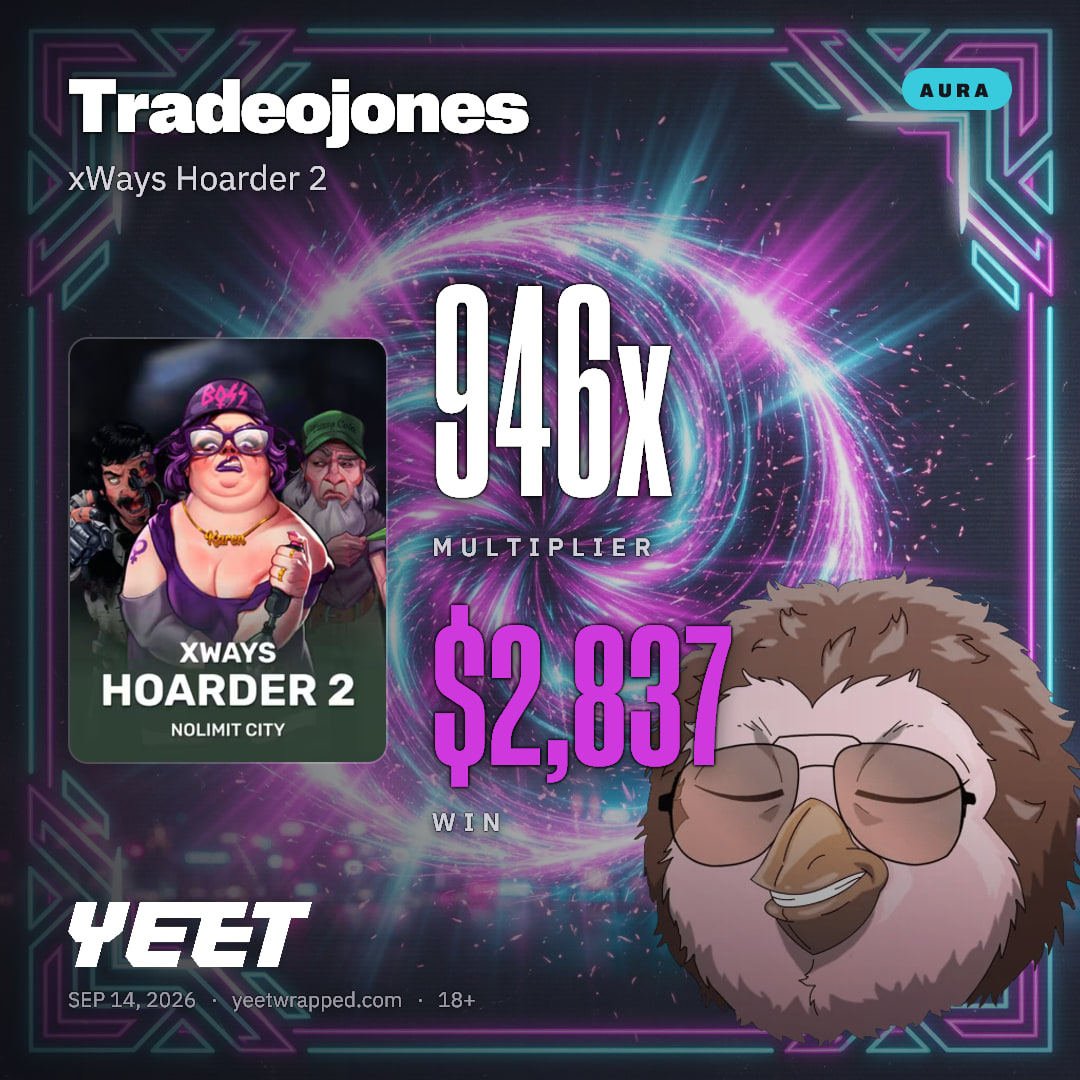 Tradeojones hit 945.6x on xWays Hoarder 2