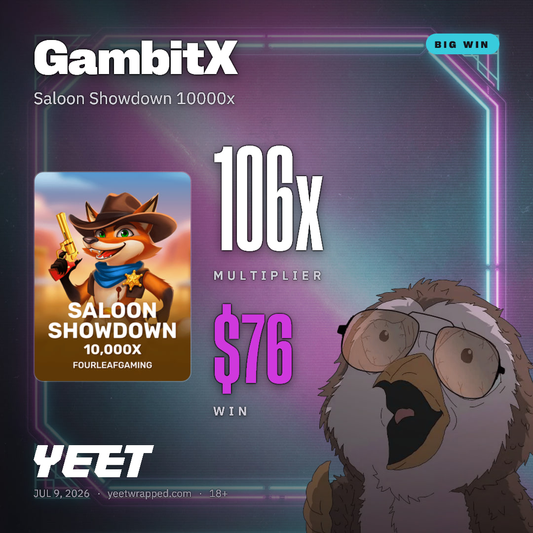 GambitX hit 105.8x on Saloon Showdown 10000x