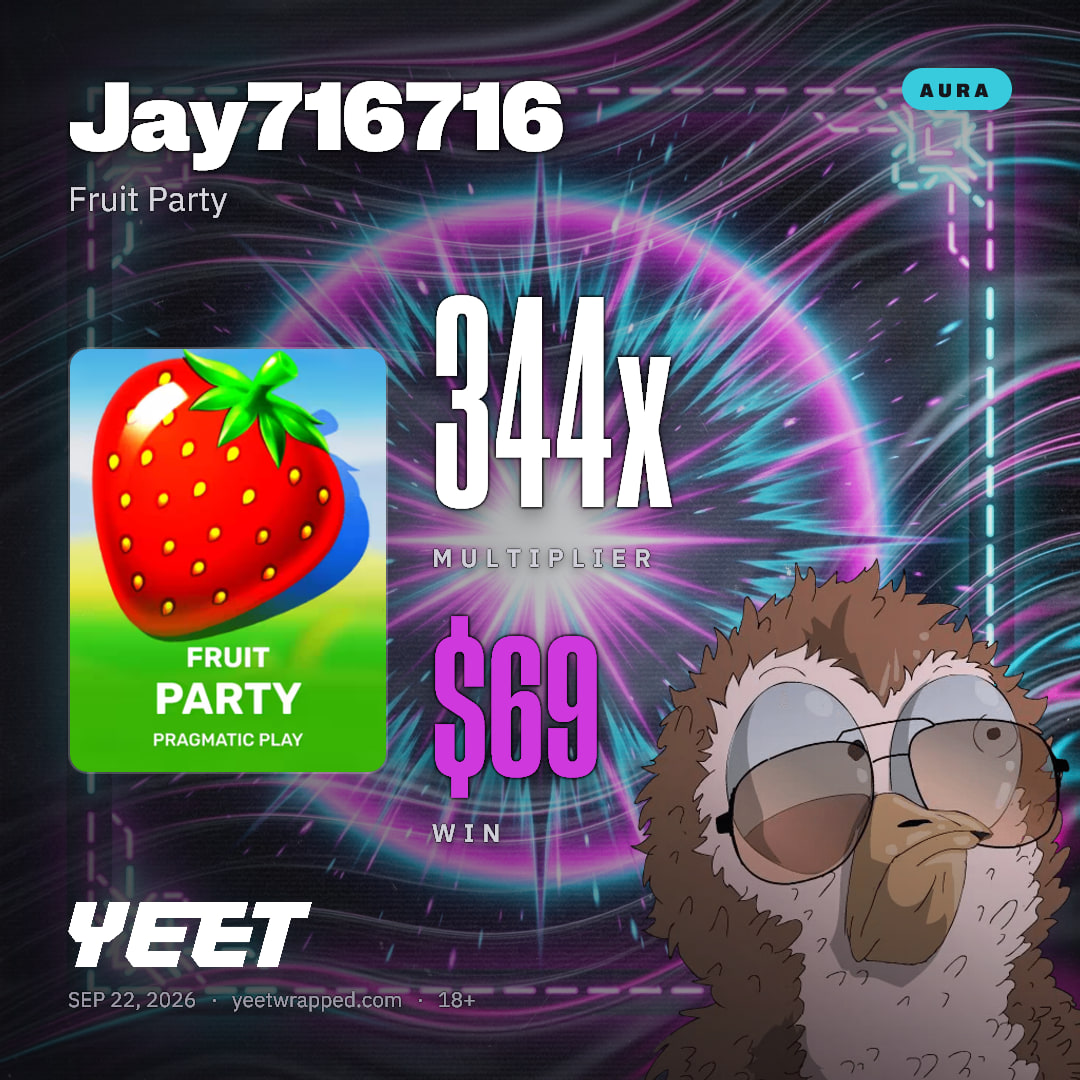 Jay716716 hit 343.6x on Fruit Party