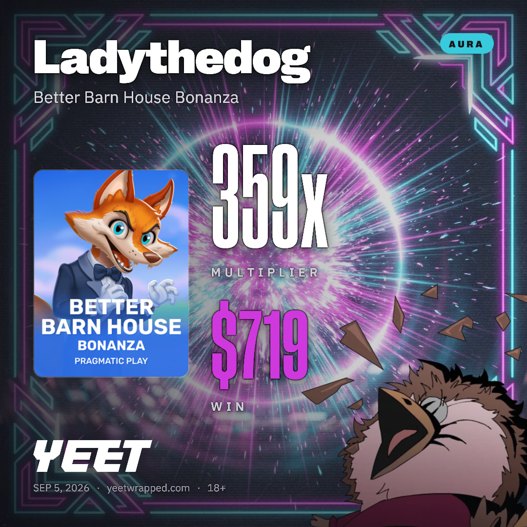 Ladythedog hit 359.4x on Better Barn House Bonanza