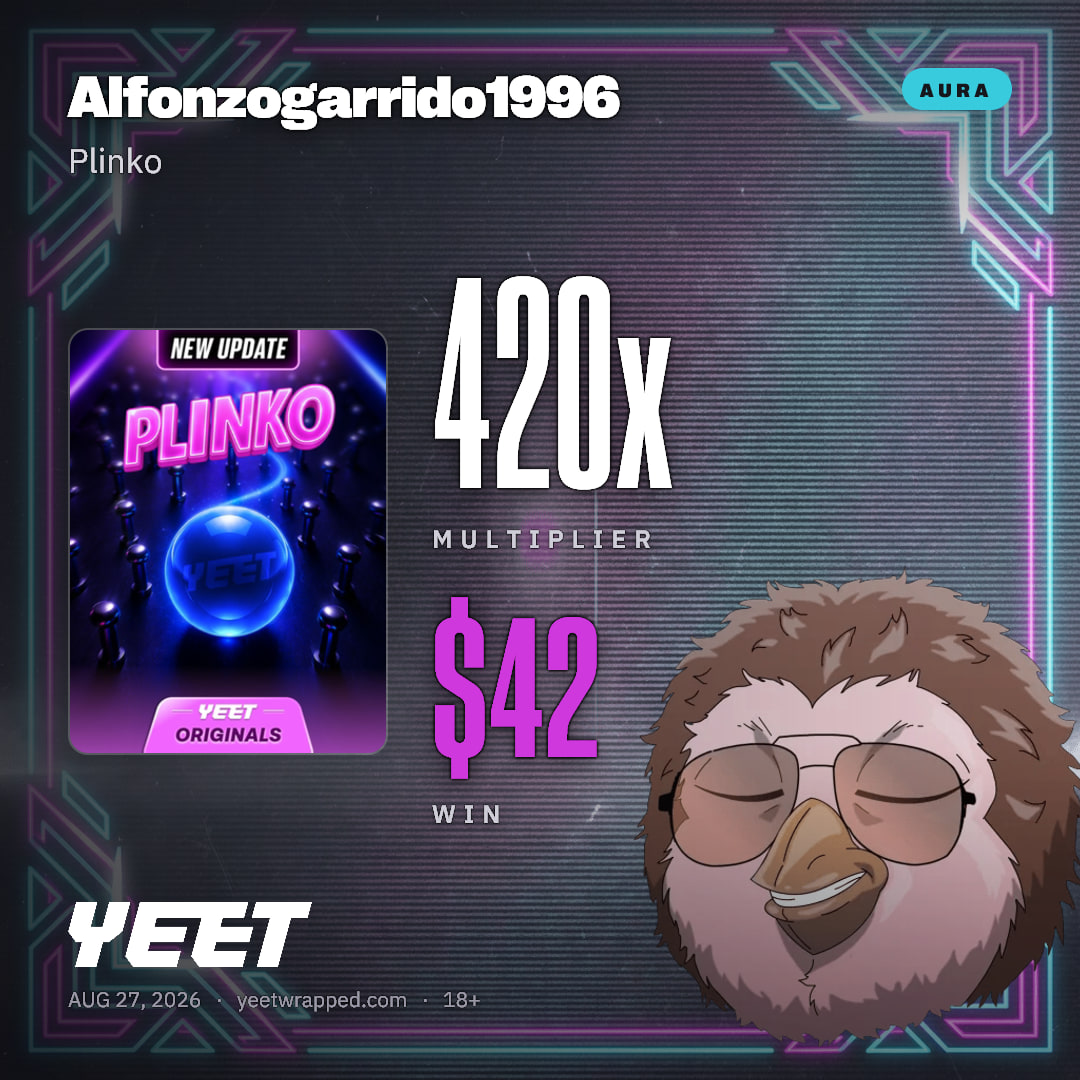 Alfonzogarrido1996 hit 420x on Plinko