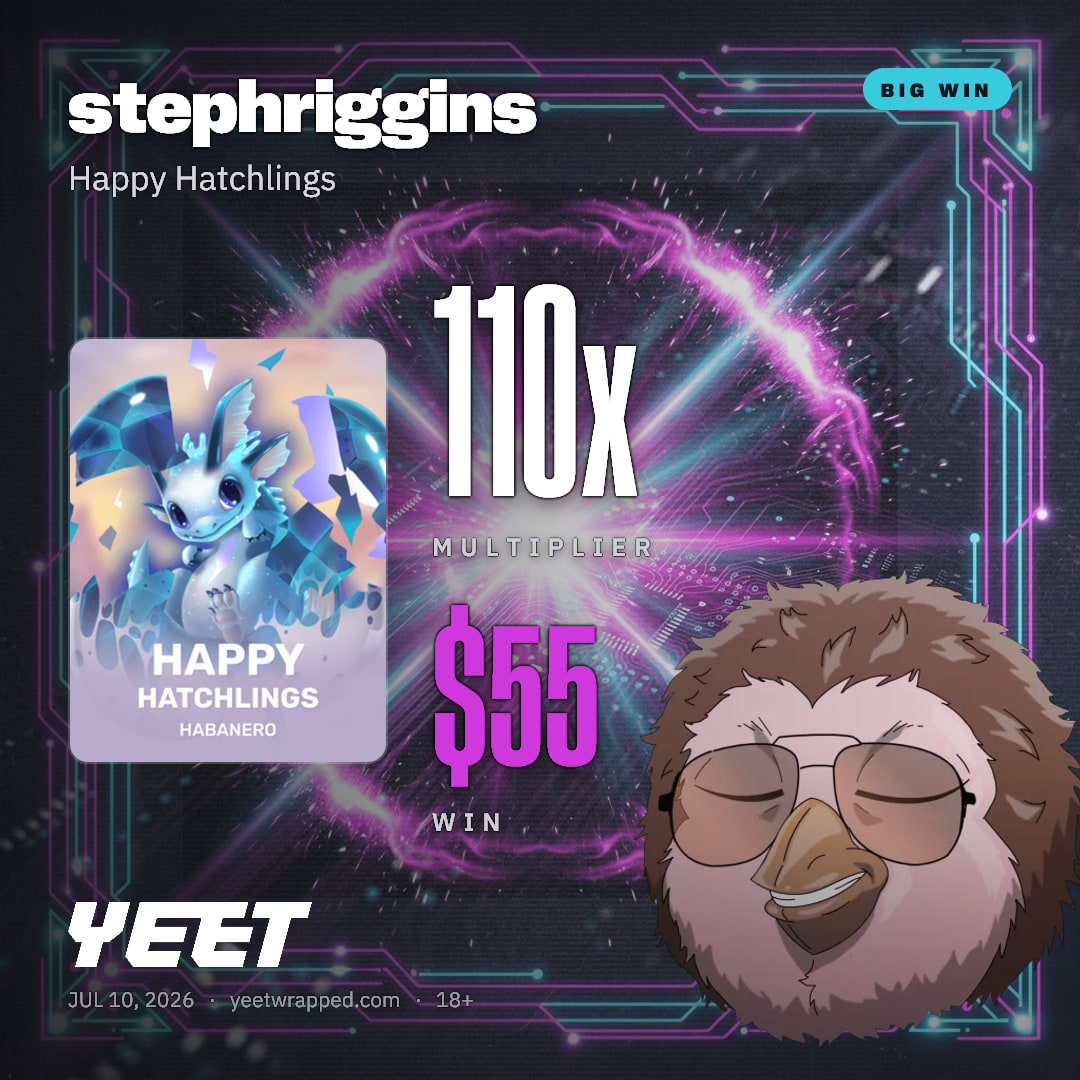 stephriggins hit 110.3x on Happy Hatchlings