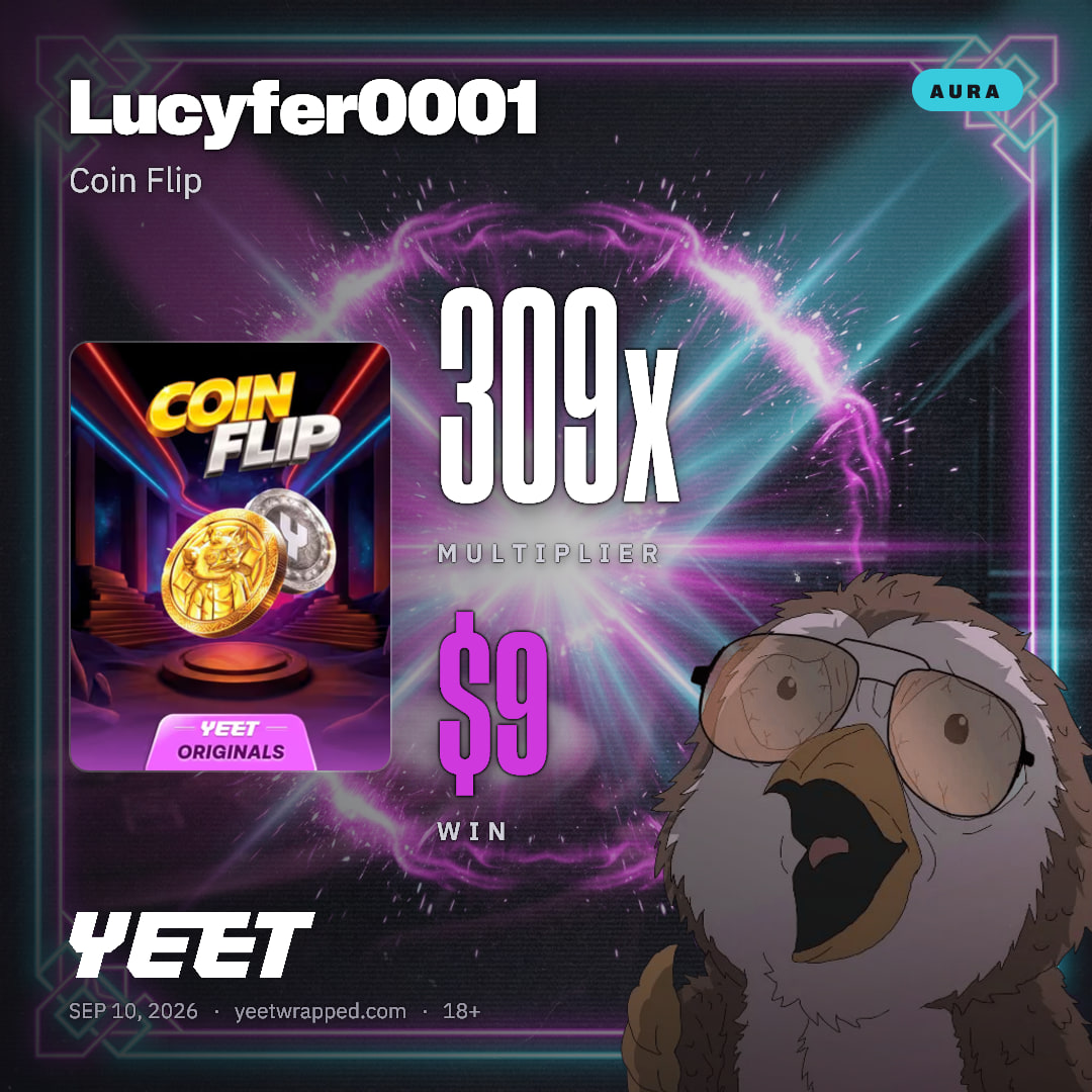 Lucyfer0001 hit 308.8x on Coin Flip
