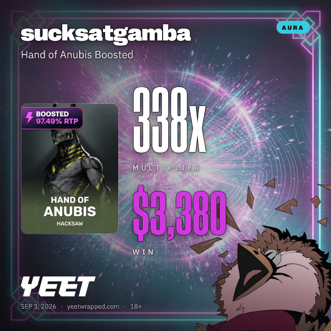 sucksatgamba hit 338x on Hand of Anubis Boosted