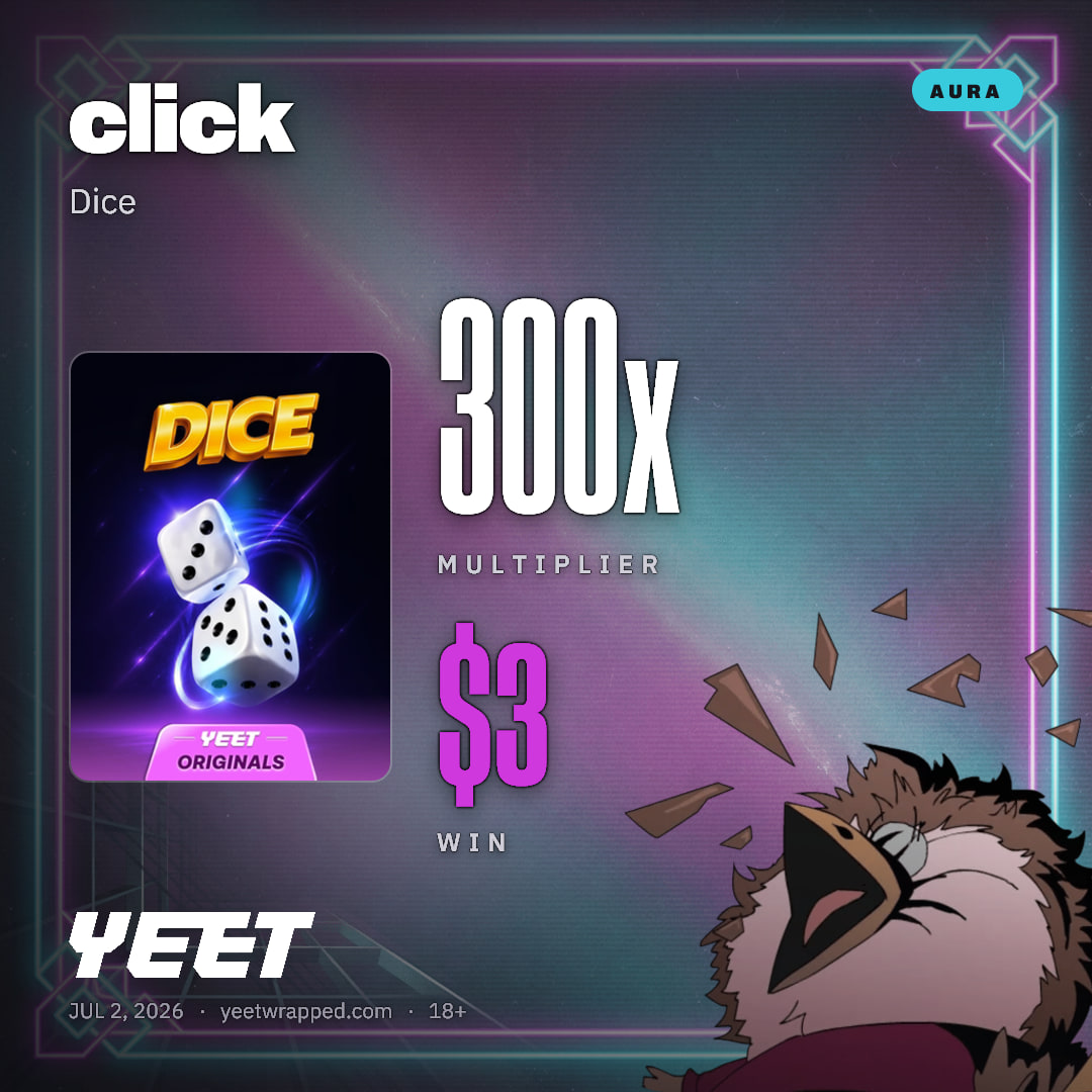 click hit 300x on Dice