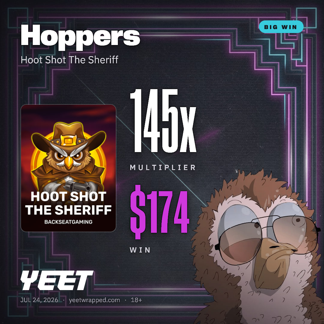 Hoppers hit 145.2x on Hoot Shot The Sheriff