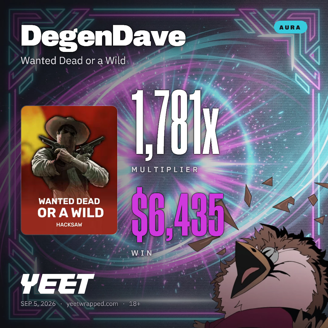 DegenDave hit 1,781x on Wanted Dead or a Wild