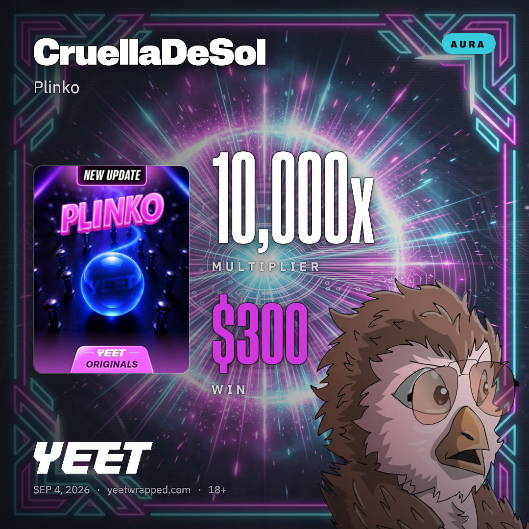 CruellaDeSol hit 10,000x on Plinko