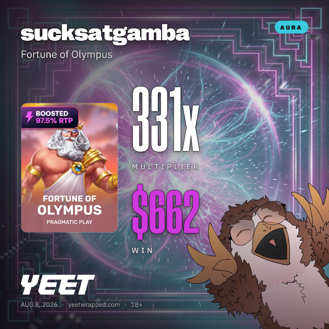sucksatgamba hit 331.1x on Fortune of Olympus
