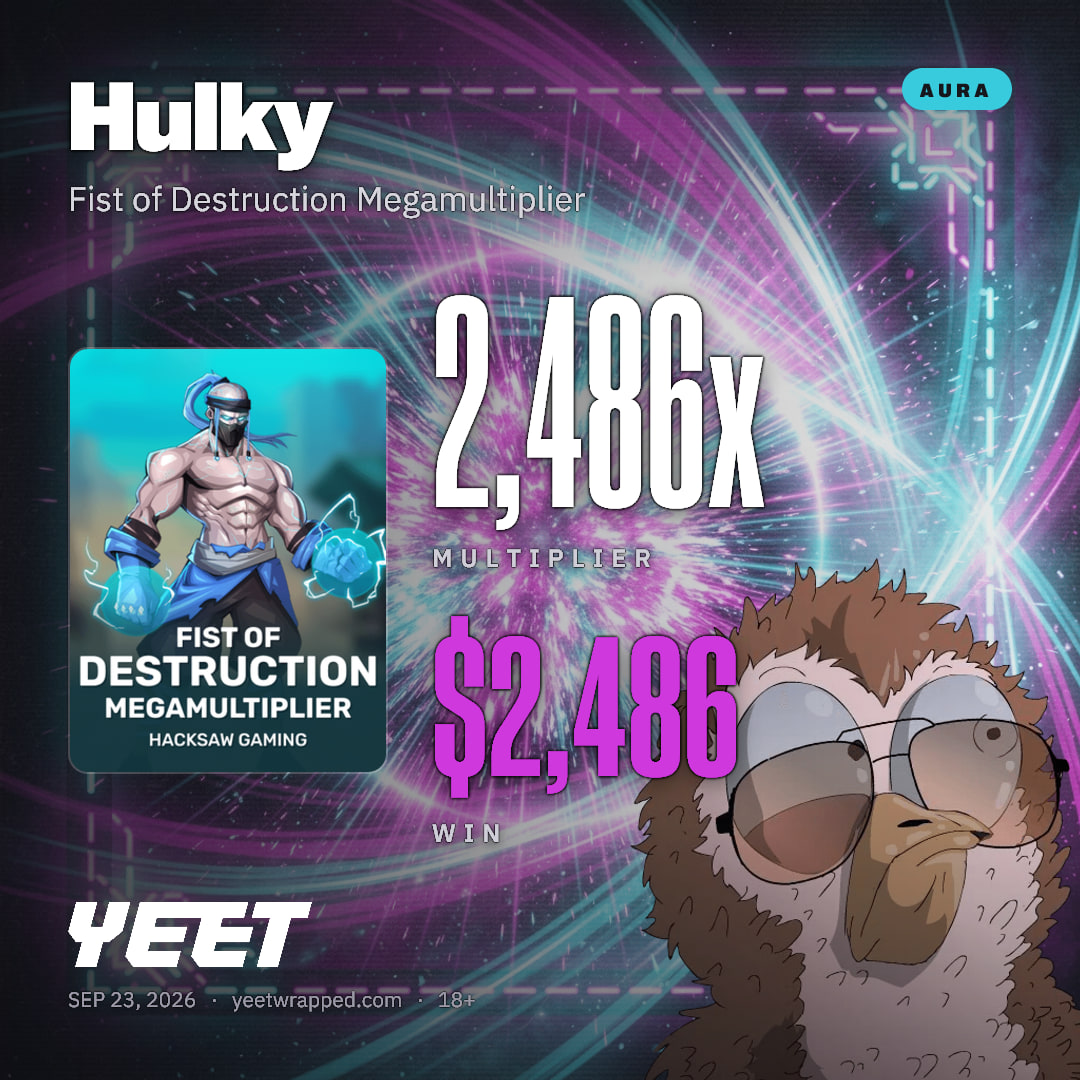 Hulky hit 2,486x on Fist of Destruction Megamultiplier