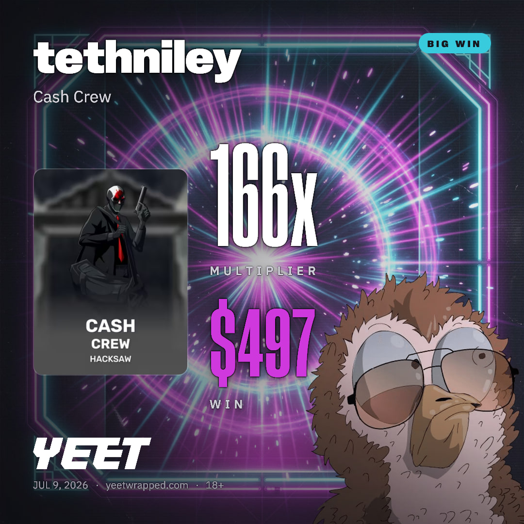 tethniley hit 165.5x on Cash Crew