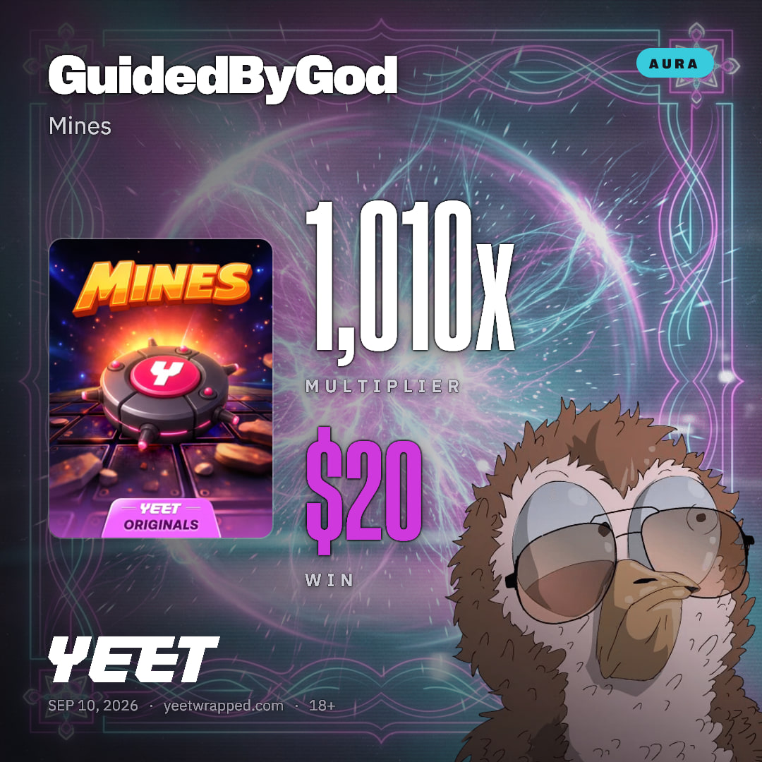 GuidedByGod hit 1,010x on Mines
