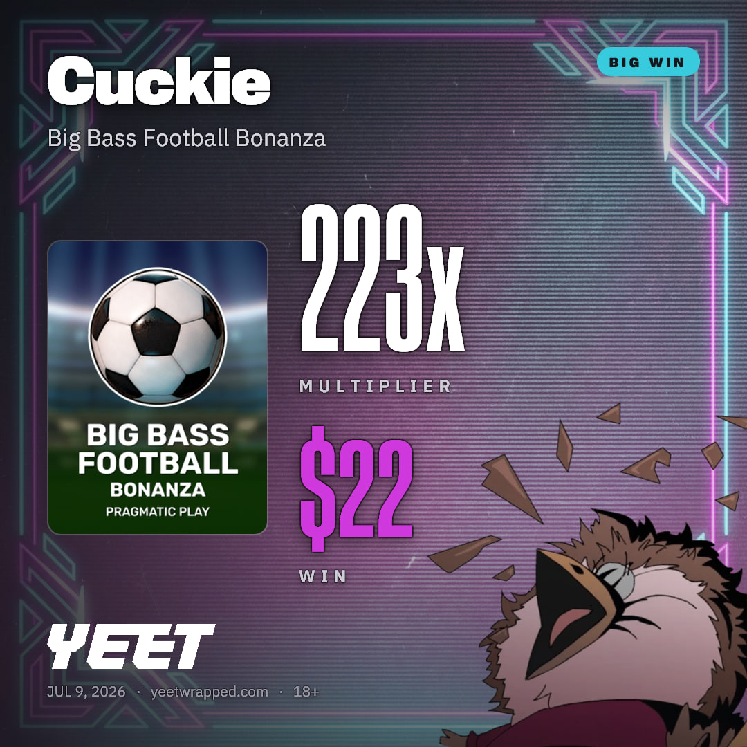 Cuckie hit 223.1x on Big Bass Football Bonanza
