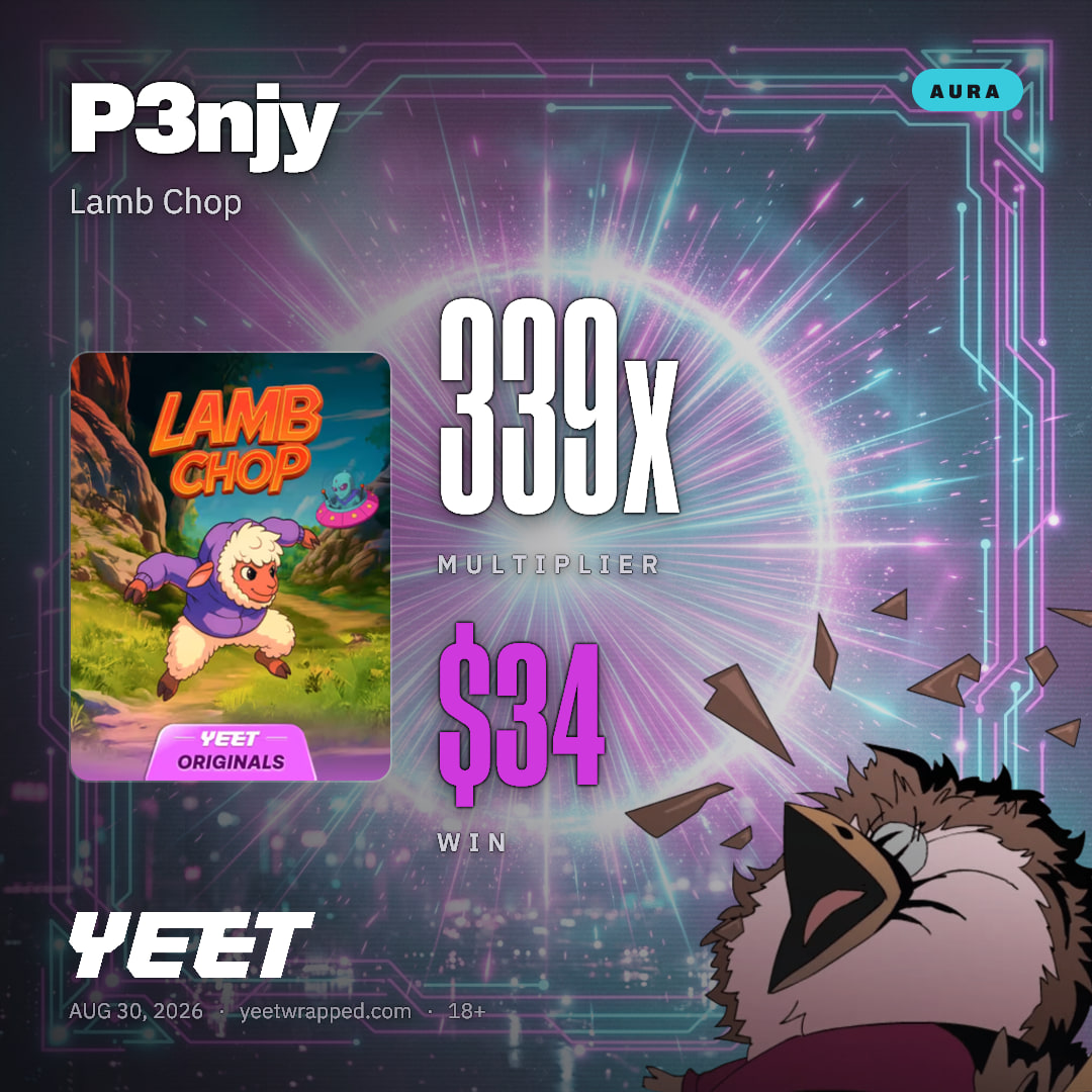 P3njy hit 338.7x on Lamb Chop