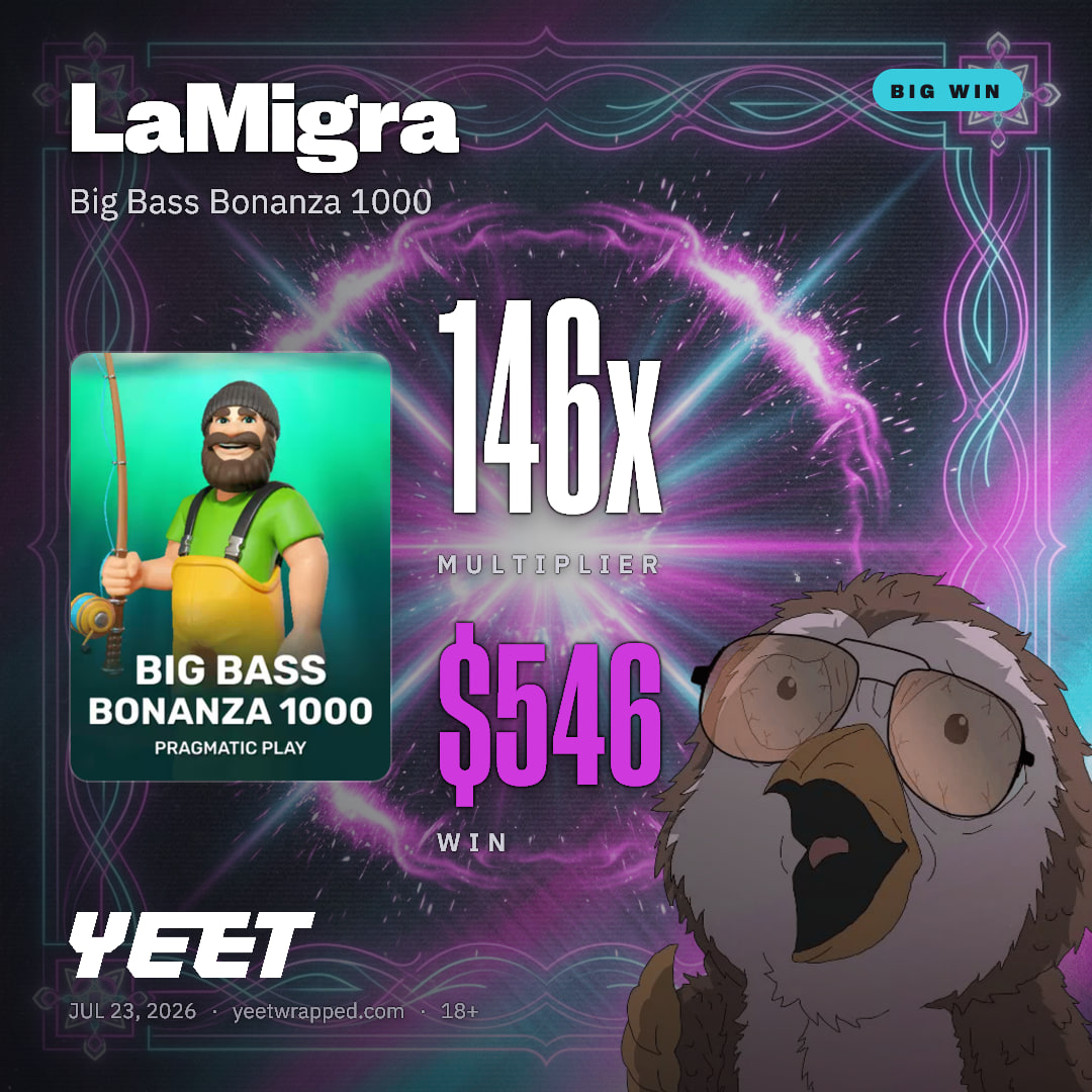 LaMigra hit 146.1x on Big Bass Bonanza 1000
