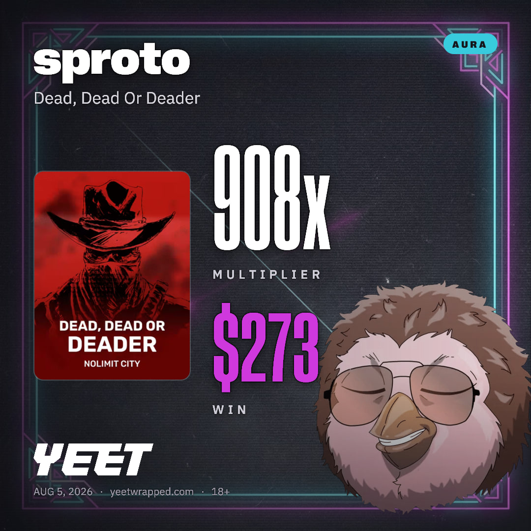 sproto hit 908.4x on Dead, Dead Or Deader