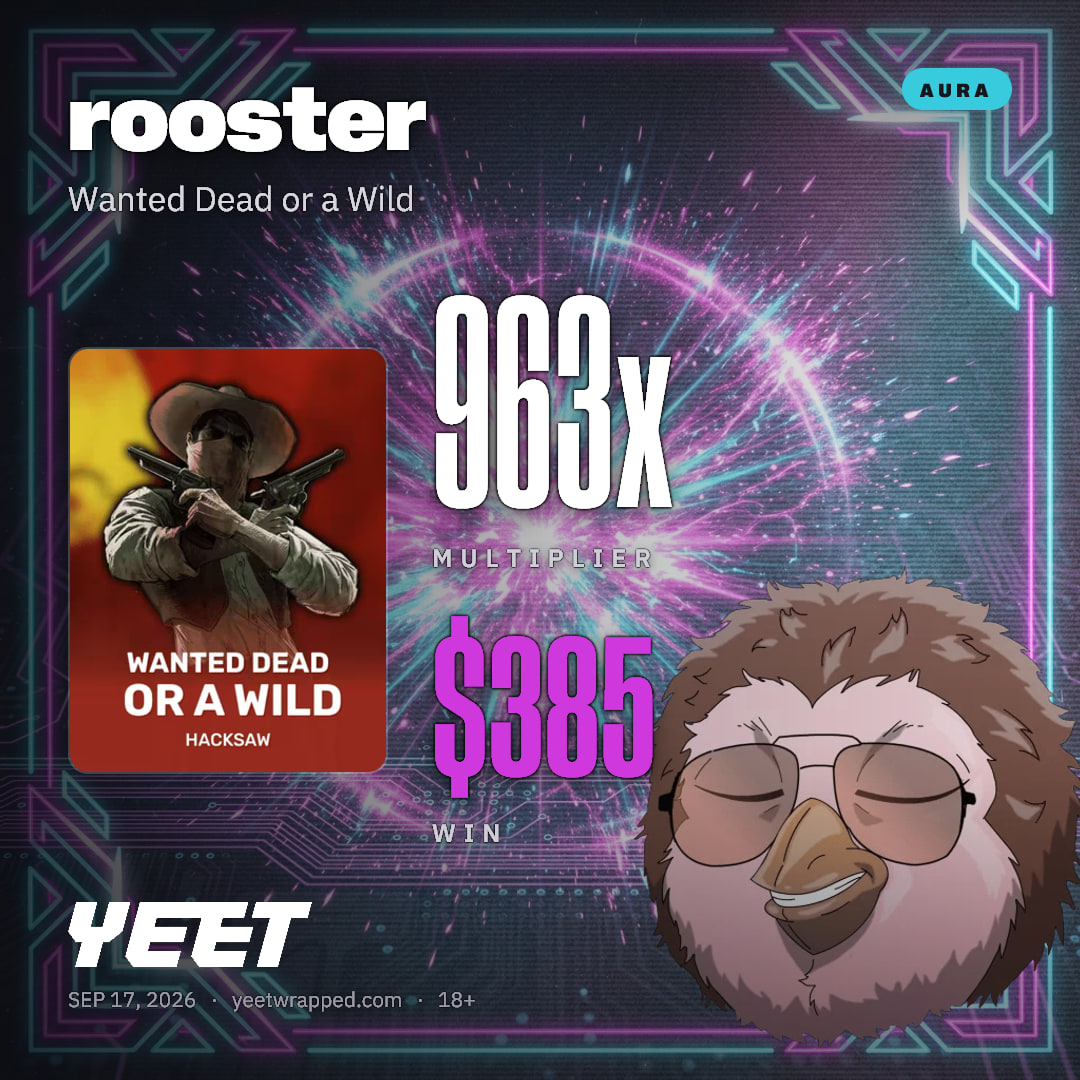 rooster hit 962.7x on Wanted Dead or a Wild