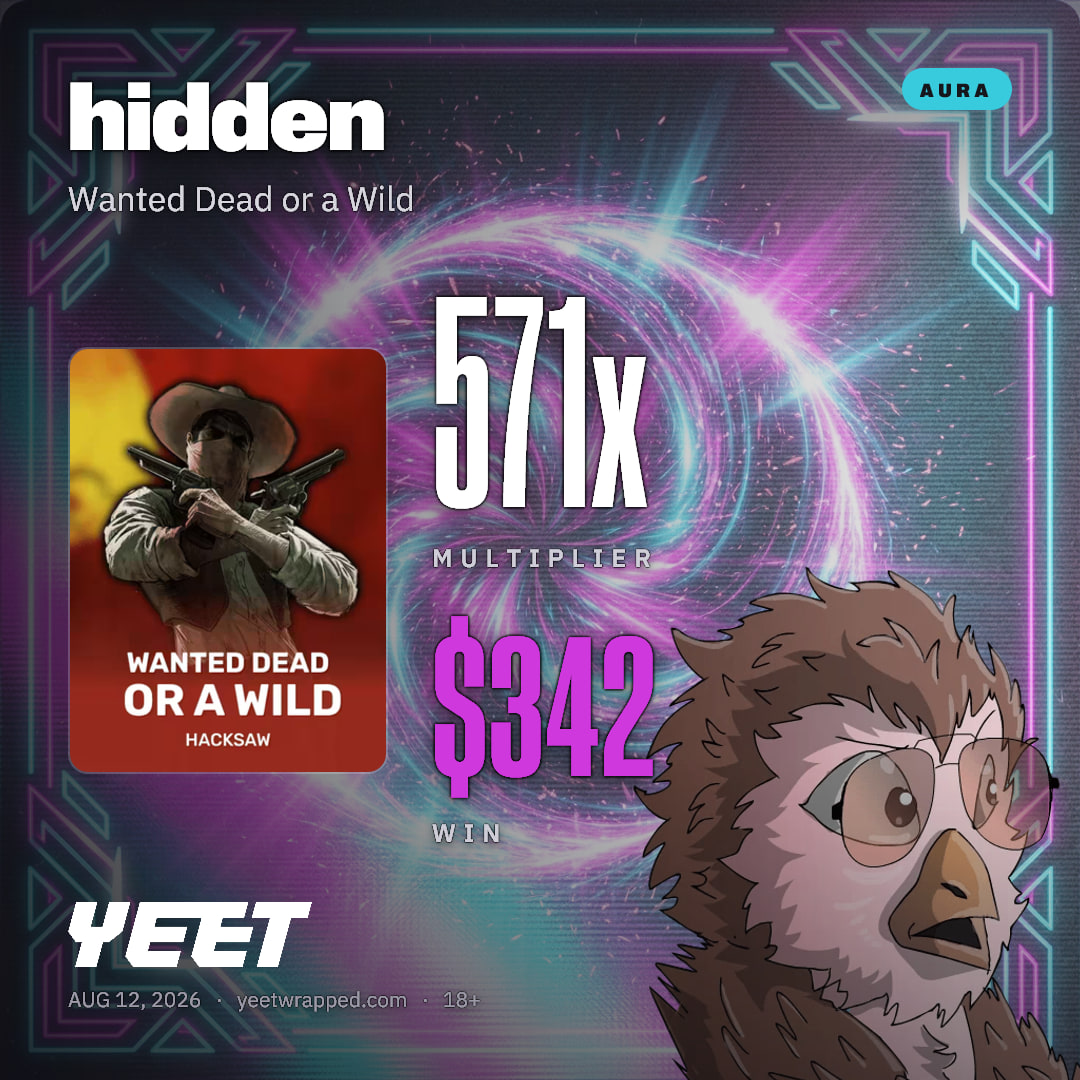 hidden hit 570.6x on Wanted Dead or a Wild