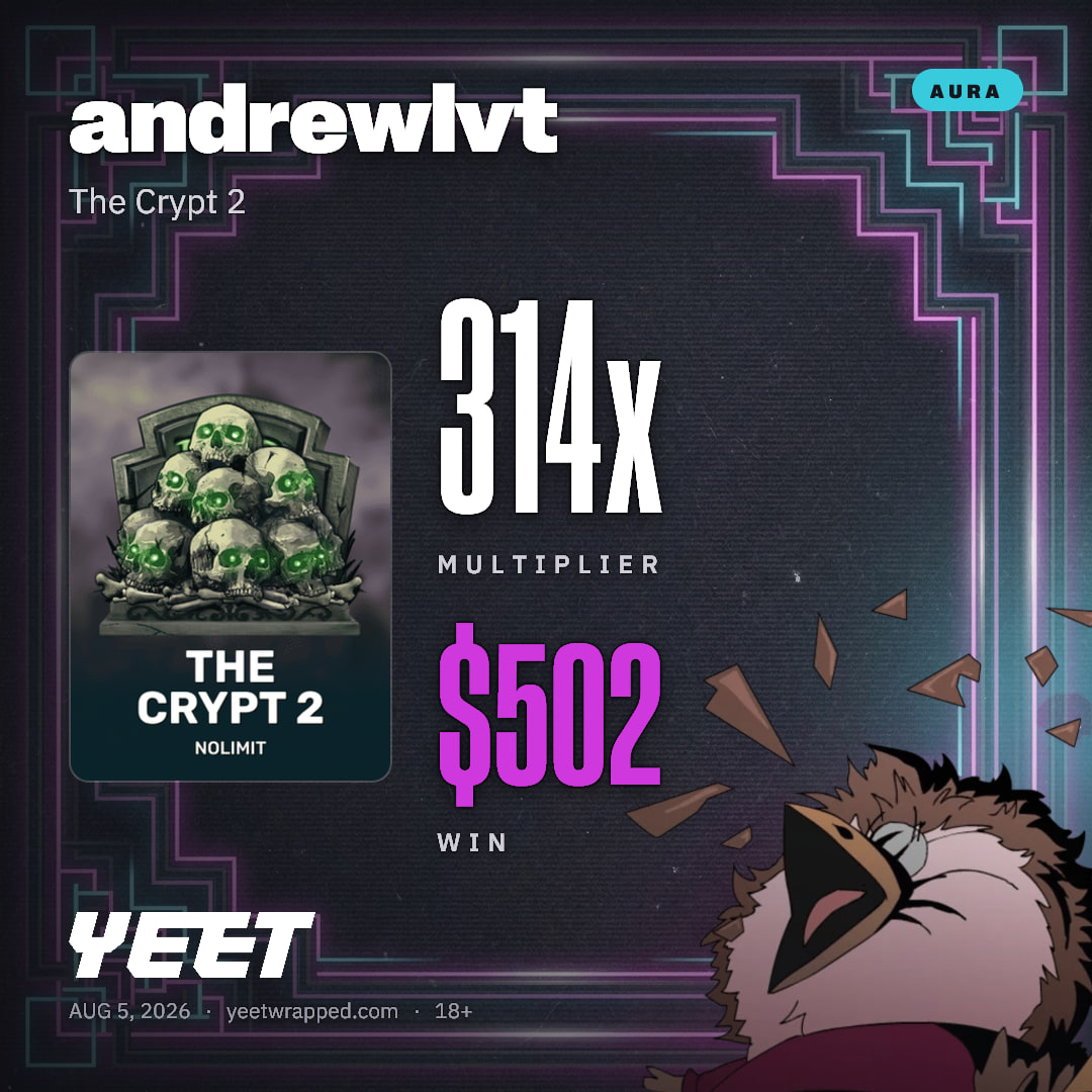 andrewlvt hit 313.9x on The Crypt 2