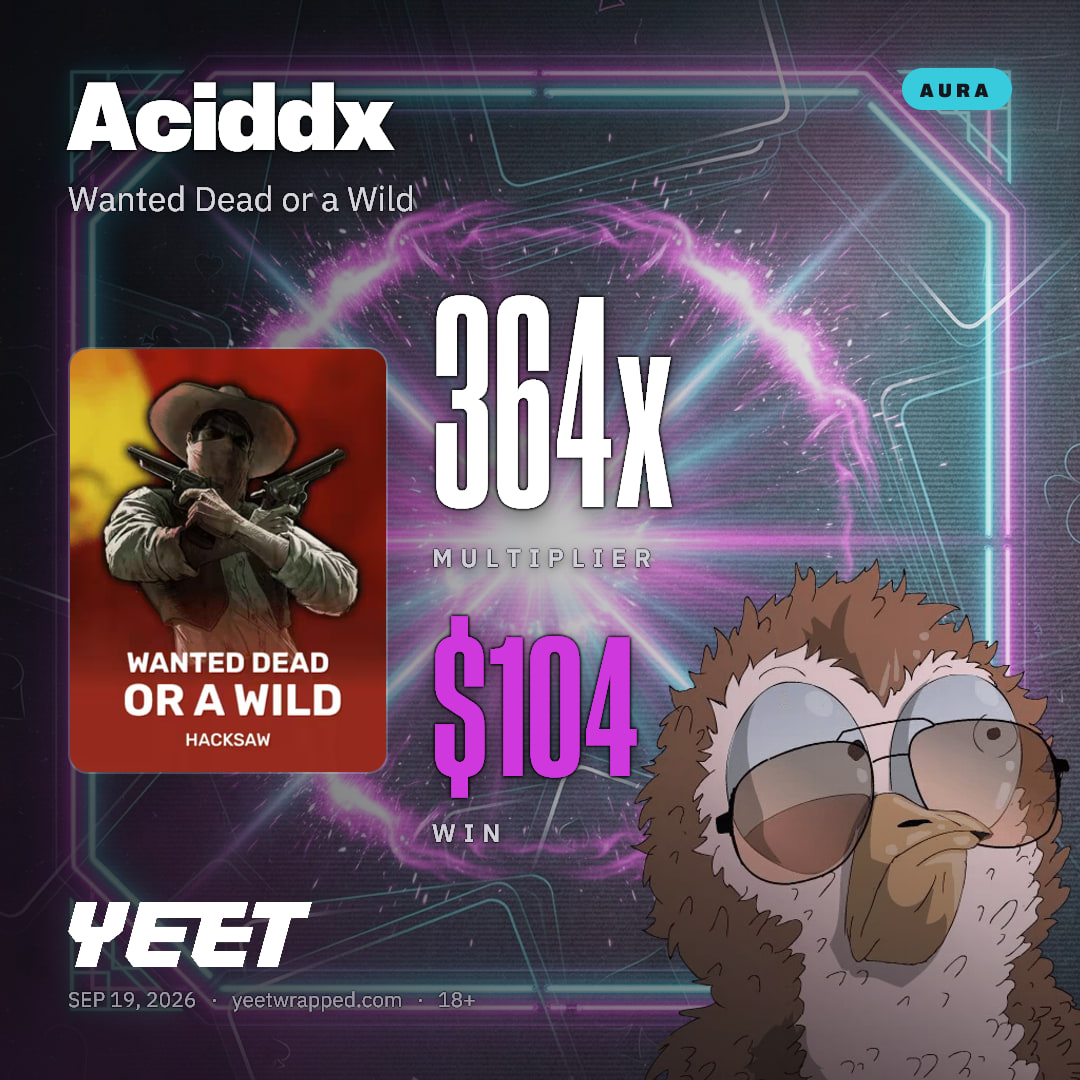 Aciddx hit 364x on Wanted Dead or a Wild