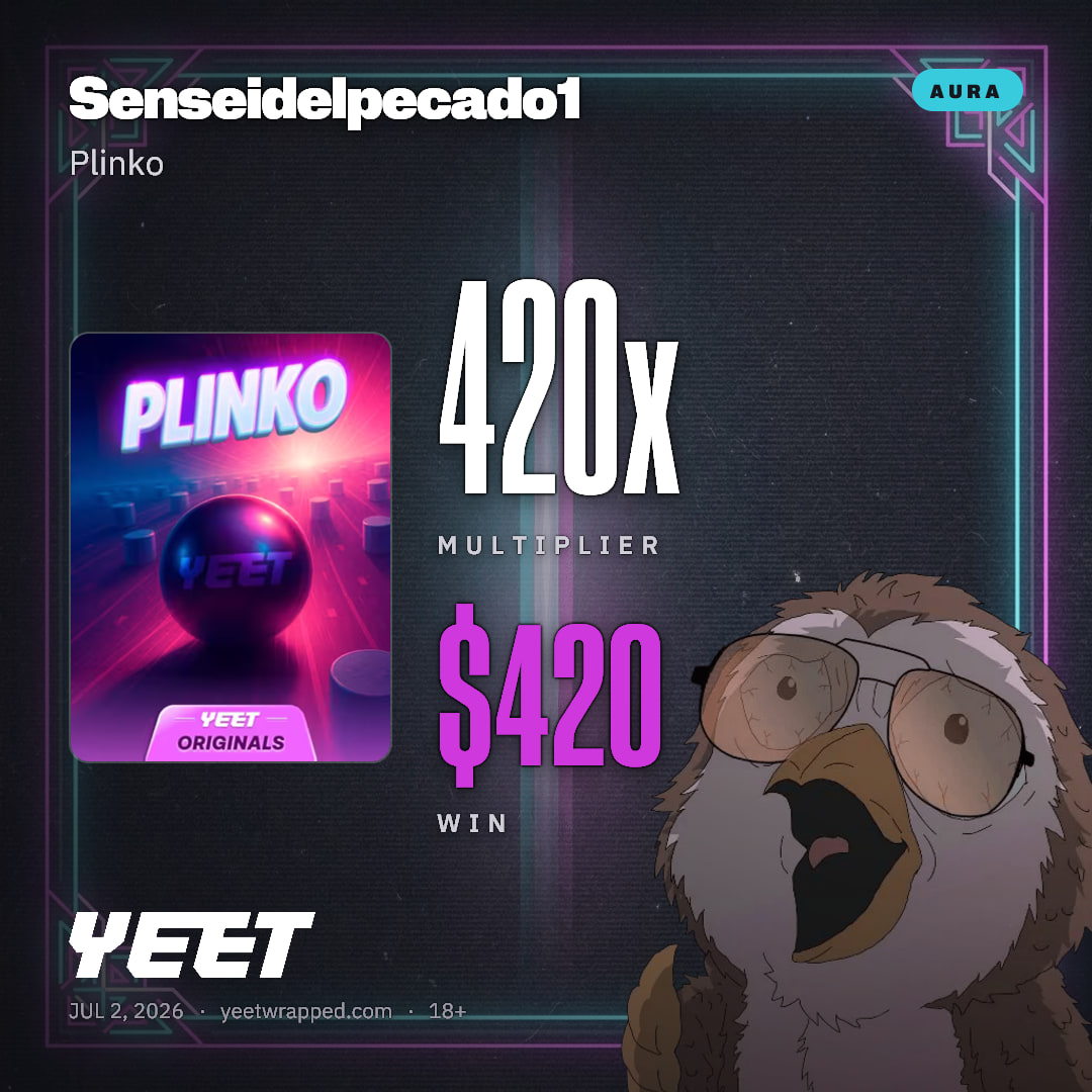 Senseidelpecado1 hit 420x on Plinko