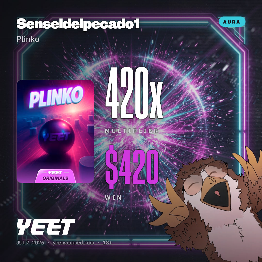 Senseidelpecado1 hit 420x on Plinko
