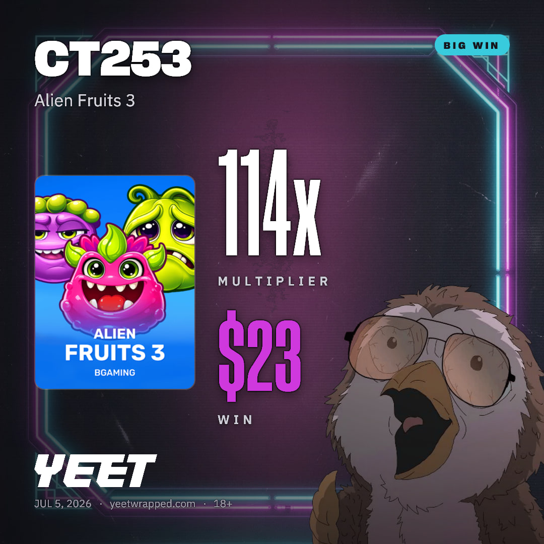 CT253 hit 113.7x on Alien Fruits 3