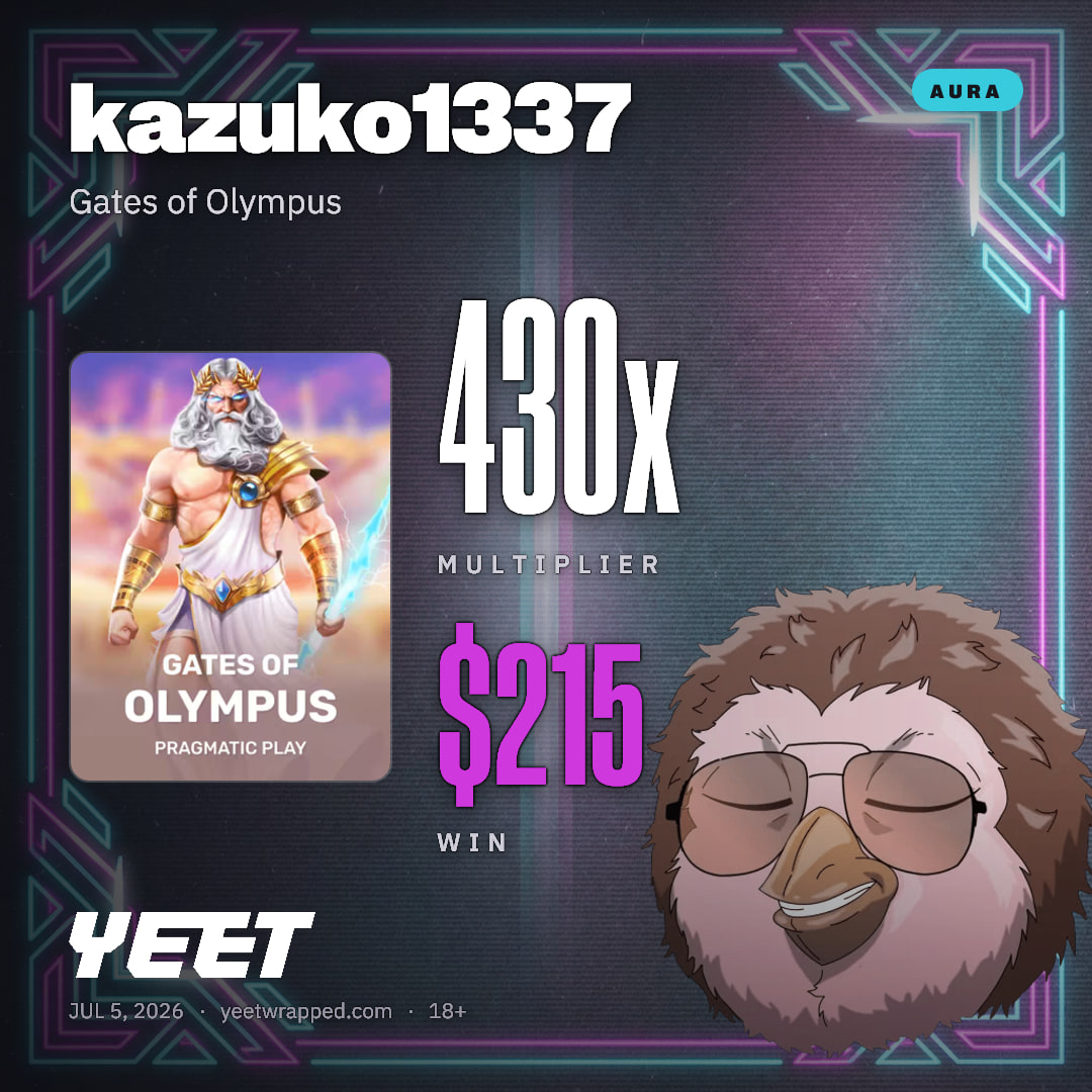 kazuko1337 hit 430.2x on Gates of Olympus