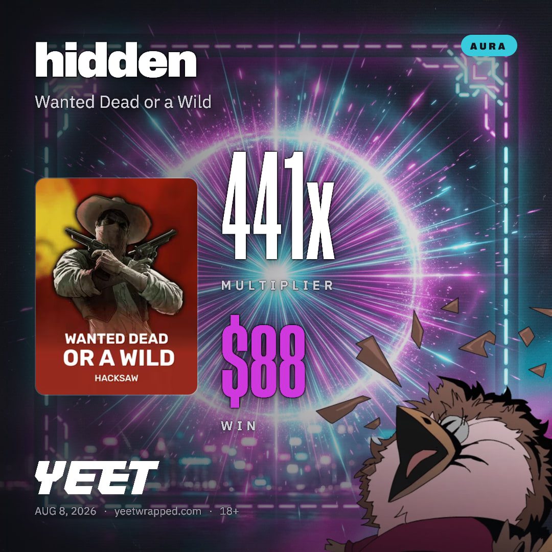 hidden hit 441.2x on Wanted Dead or a Wild